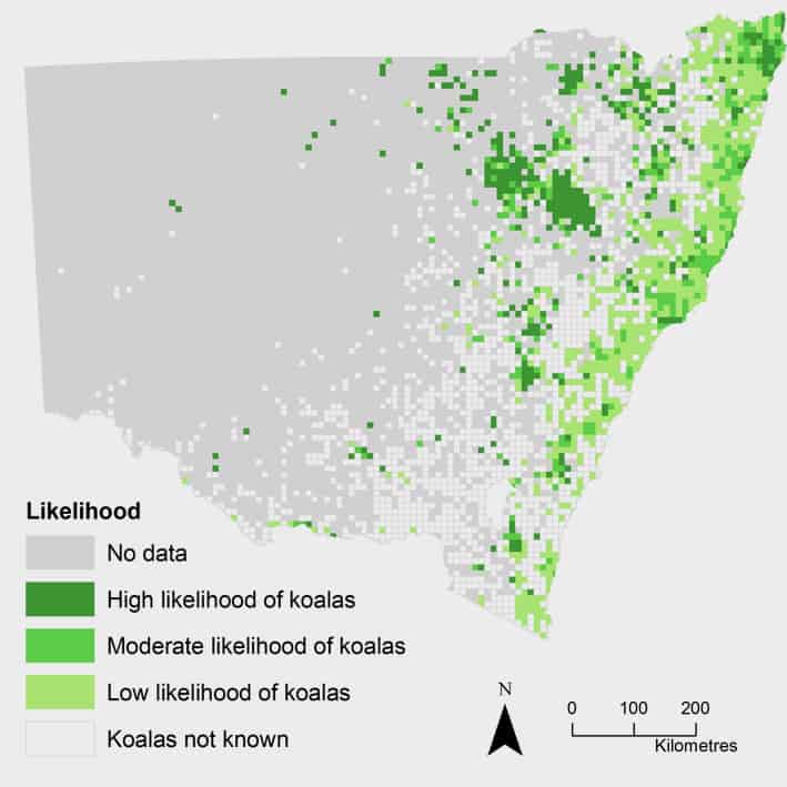 NSW Koala Baseline Likelihood Map
