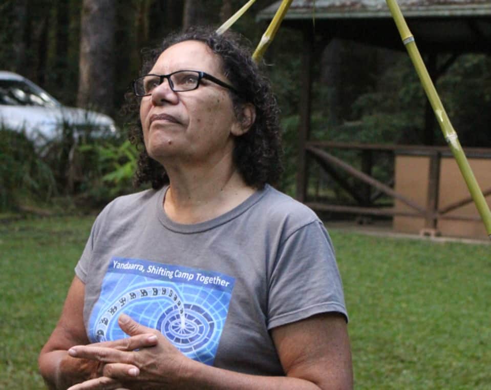 Aunty Shaa, a Gumbaynggirr storyteller, artist and cultural facilitator