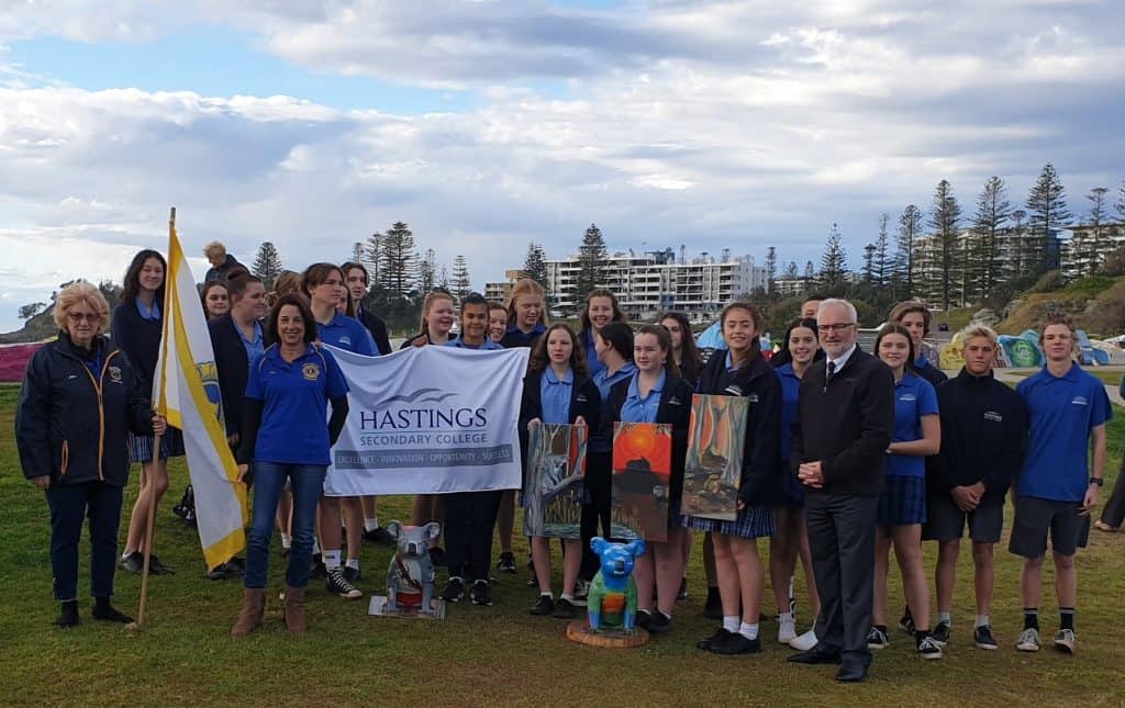 Hastings Secondary College students participating in Koala Smart program