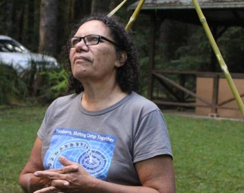 Aunty Shaa is a Gumbaynggirr storyteller, artist and cultural facilitator